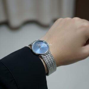 Silver chain ladies watch